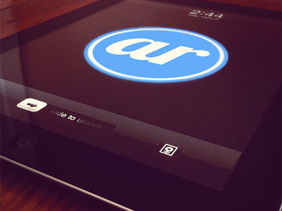 iPad Branding black blue branding identity interface ipad lettering logo personal branding photo technology white