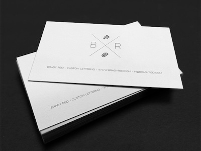 Brady Letterpress Card black and white branding business card identity ink letterpress mamas sauce mockup online shop paper print