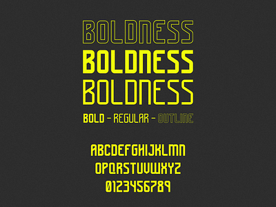 Boldness - FREE FONT free freebie type typedesign typeface typo typography