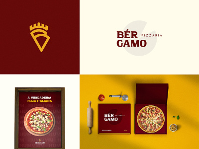 Bergamo Pizzaria - Brand Identity brand branding design logo social media visual identity