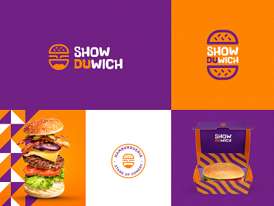 Showduwich Burger - Brand Identity brand branding design logo social media visual identity