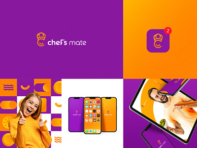 Chef's mate app brand branding design graphic design logo social media visual identity