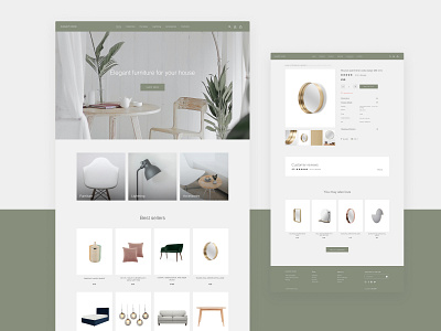 Concept e-commerce furniture store website e commerce design e commerce shop e shop furniture store minimalism minimalistic ui ui design uiux ux design webdesign