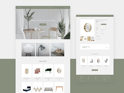 Concept e-commerce furniture store website