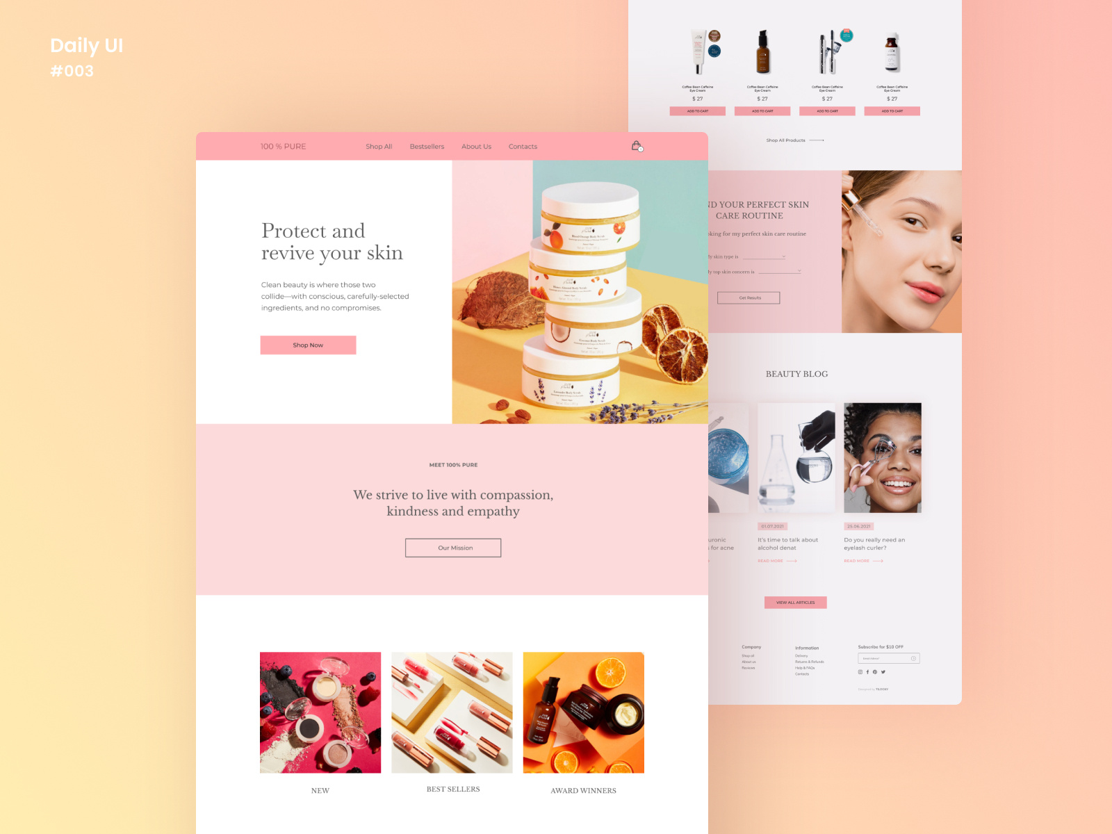 Landing Page UI/UX design by Oxana Timoshchuk on Dribbble