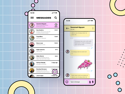 Messaging Mobile App design