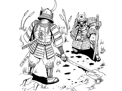 Samurai - Fall Seven Times, Stand Up Eight! design powkapowcreations