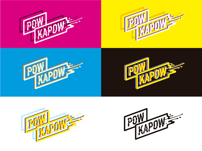 Pow Kapow Creations design logo powkapowcreations vector