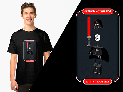 Assembly guide for Sith Lords anakin assembly dark side darth vader guide jedi kylo ren lego lighsaber luke rey sith star war fan art star wars villain