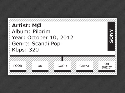 Music ID Stickers (Detail)