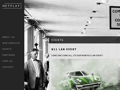 Netplay -Re-Design gaming lan re design web wip