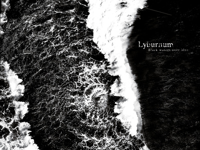 Music Album: Lyburnum - "Black waters over blue" (2020) album art album cover album cover design music art