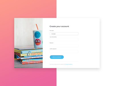 Mila & Pheebs Signup Portal create account create new account signup signup page signup portal signup screen signupform