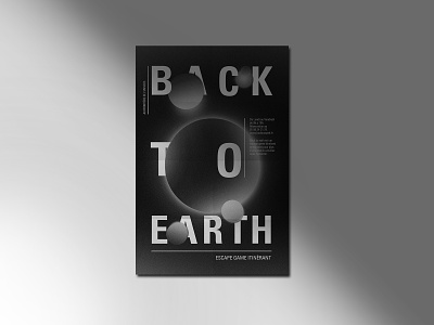 Back to earth design earth graphic design poster space