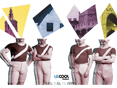 Portada para Le Cool Valencia collage collageart cover design digitalcollage diseño illustration ilustración photography web