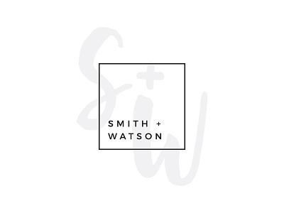 S + W branding logo