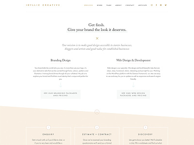 Idyllic Creative Website Design branding website design