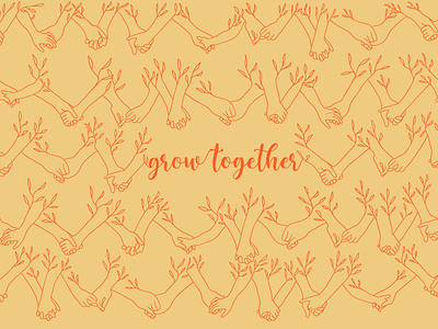 Grow Togehter caring future growtogether hands illustraion quarantine quote quote design quotes