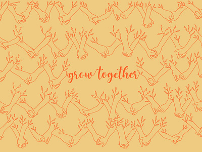 Grow Togehter caring future growtogether hands illustraion quarantine quote quote design quotes