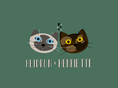 Heidrun & Henriette animals cats cute illustration illustrator procreate