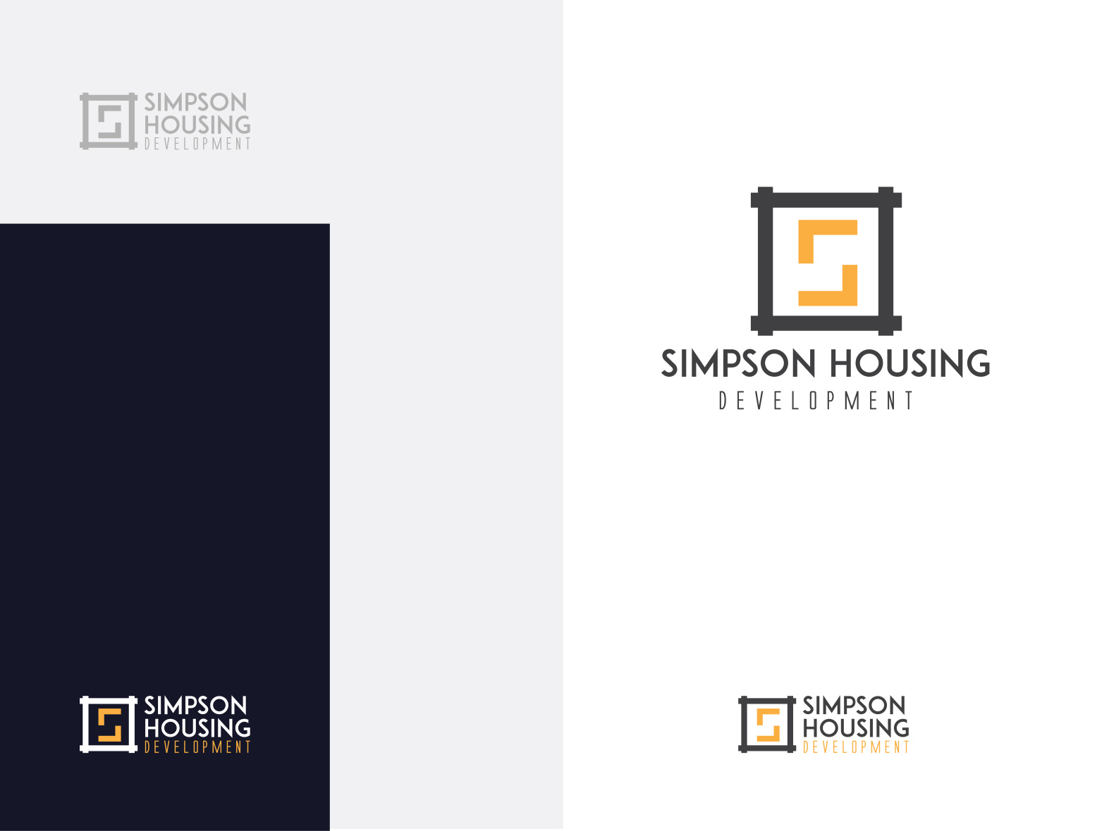 Simpson Housing Development Logo Design project by Martin Cvetanovski