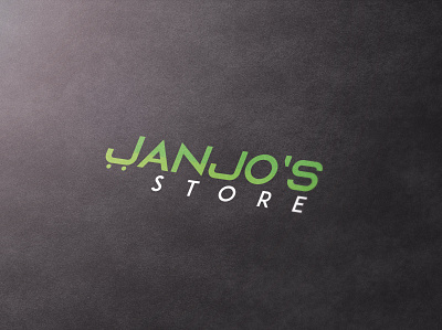 Janjo's Store - Logo design catchy custom logo minimal modern logo simple logo design typographic