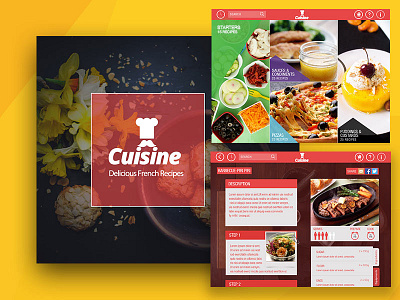 Cuisine Recipe App app design ios ipad recipe ui ux