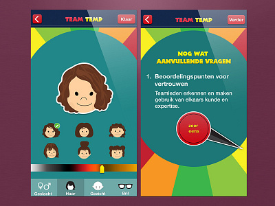 Tem Temp avatar calculator illustration ios mood ui ux