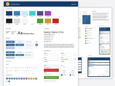 Style Guide color fonts guide selection style