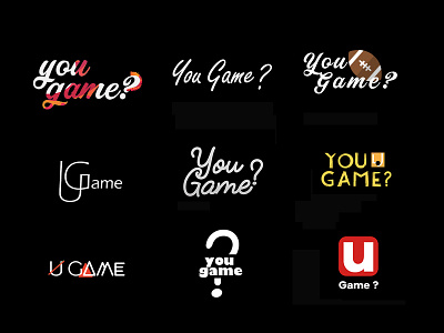 You Game App Logos art design illustration logo typography vector