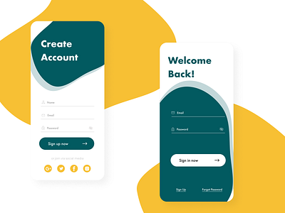 Sign up page design sign in signup ui ux