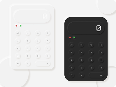 Calculator Neumorphic UI