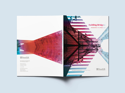 Penn Institute for Urban Research 2017-2018 Annual Report annual report bright collage college editorial editorial design higher education image making layout nonprofit report saturated texture