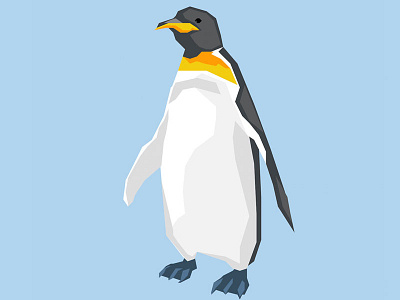 Dribbble Penguin adobe illustrator art digital illustration image lowpolyart penguin polygon vector