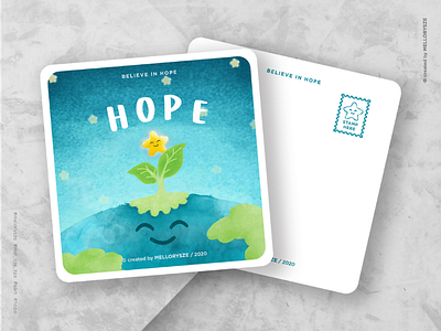 Believe in Hope Postcard Design