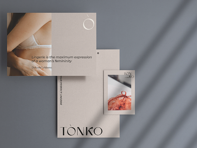 Tonko lingerie logo design