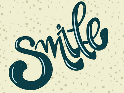 Smile lettering