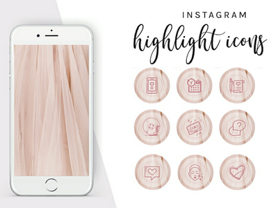 Instagram highlights icons design