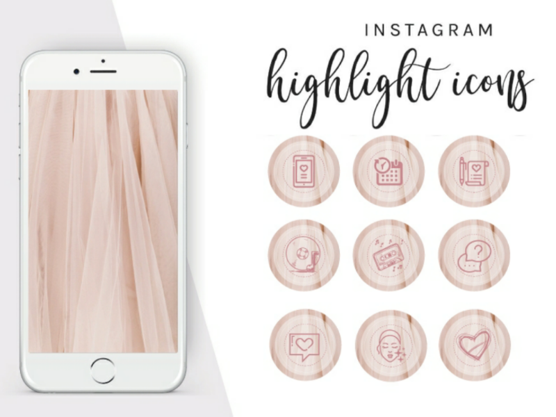 Instagram highlights icons design by Polina Filippova on Dribbble