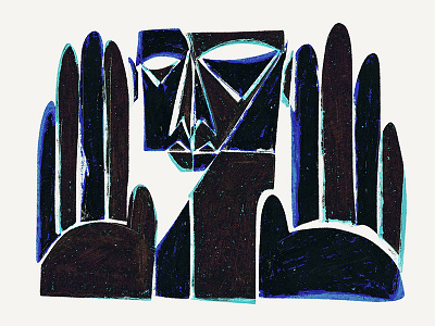 Hands analog character character design design face flat graphic hand drawn hands illustration oil pastel