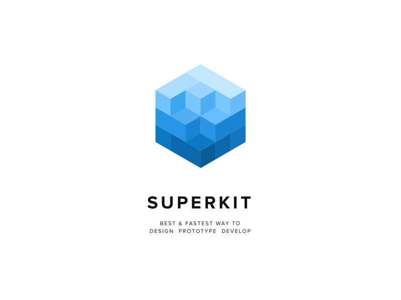 superKit Logo design develop end font logo manage prototype requirement superkit tool