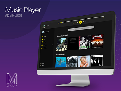 Daily UI Music Player 09 dailyui