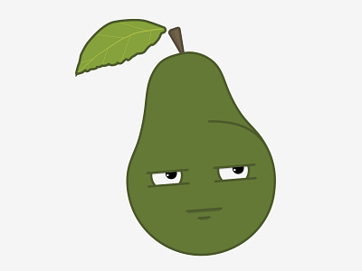 Very sad avocado avocado illustration sad vector