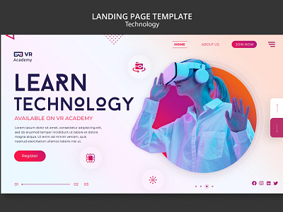 Virtual Reality Landing Page