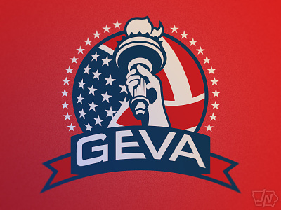 Garden Empire Volleyball Association - Alternate brand brands geva identity logo logos new york volleyball