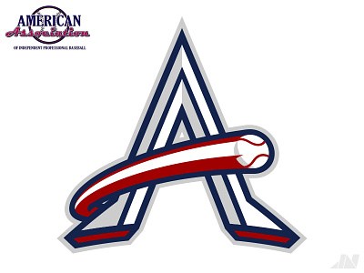 American Association of Independent Professional Baseball american american association association baseball brand branding identity logo sports