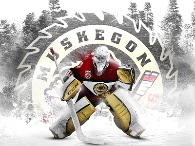 Muskegon Lumberjacks design hockey muskegon lumberjacks photoshop sports ushl web