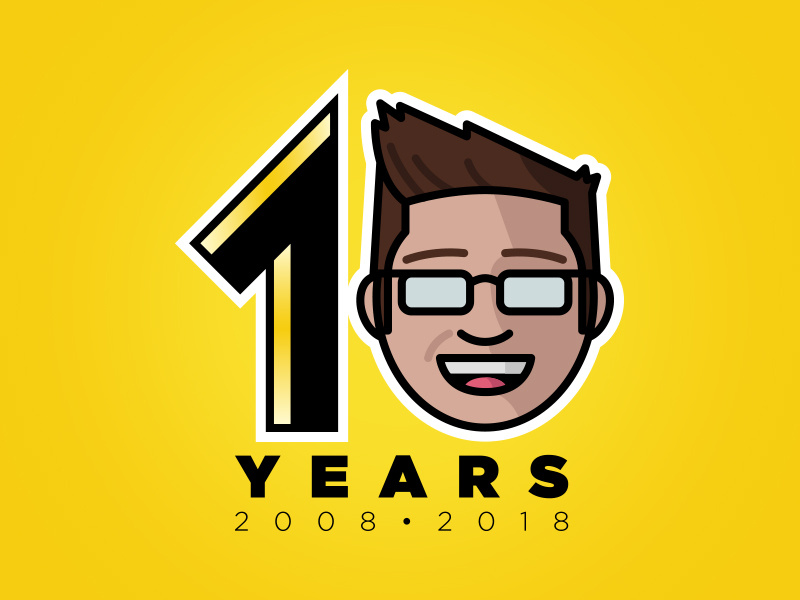 10 Years of Creative Showcasing illustrator design brand portfolio anniversary