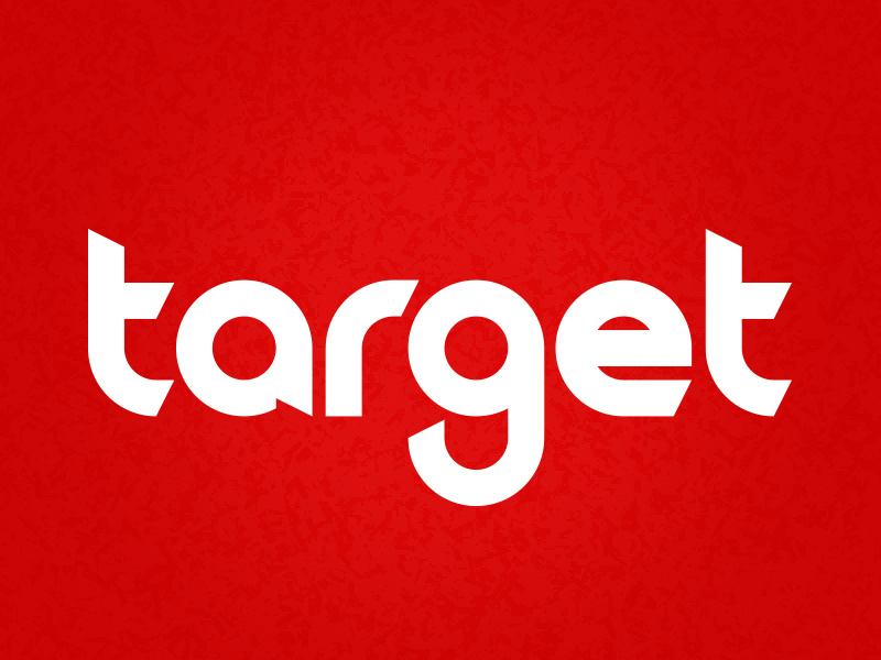Target Wordmark Concept concept wordmark target typography illustration logos branding illustrator brand logo