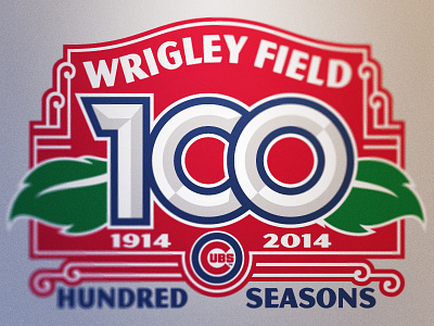 Wrigley Field 100th Anniversary anniversary brand identity chicago cubs cubs identity logos mlb wrigley field